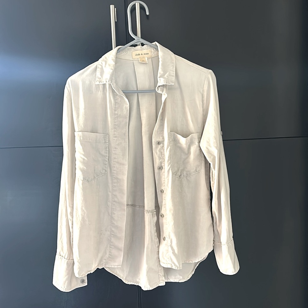 Anthropologie Cloth & Stone Tencel Shirt XS